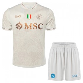 SSC Napoli Matchtröjor Barn Borta Fotbollströja 2025-26